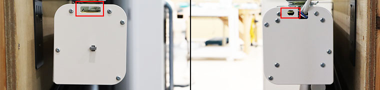 落下防止用の穴